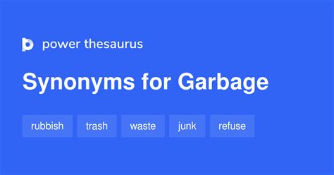 garbage synonym slang.